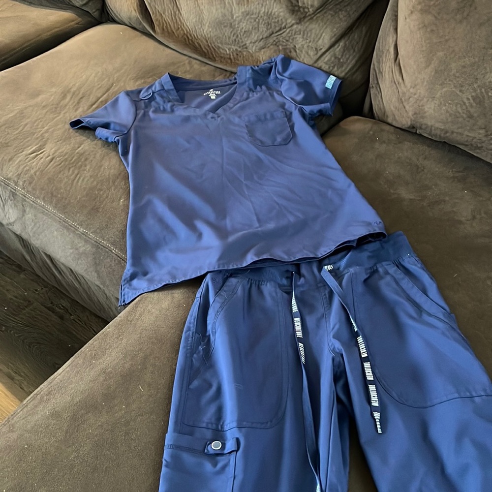 Navy blue scrub set